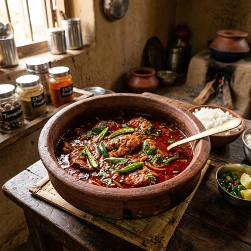Traditional Fish Curry Pulusu